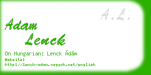 adam lenck business card